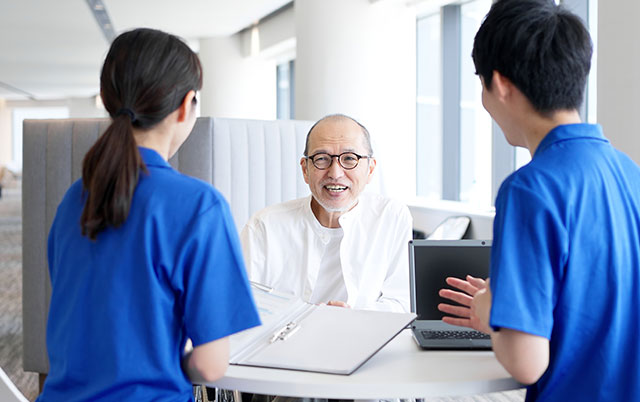 面談する人